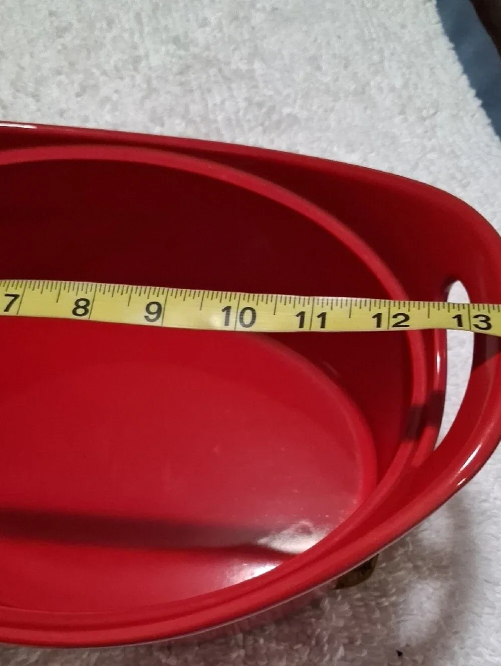 Rachael Ray Red Covered Ceramic Casserole with Side Handles